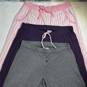 Women’s Lounge Pants 3 pair: Victoria Secret, GAP Body
